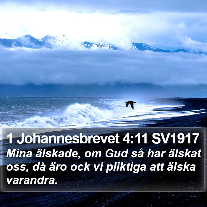 1 Johannesbrevet 4:11 SV1917 Bible Study
