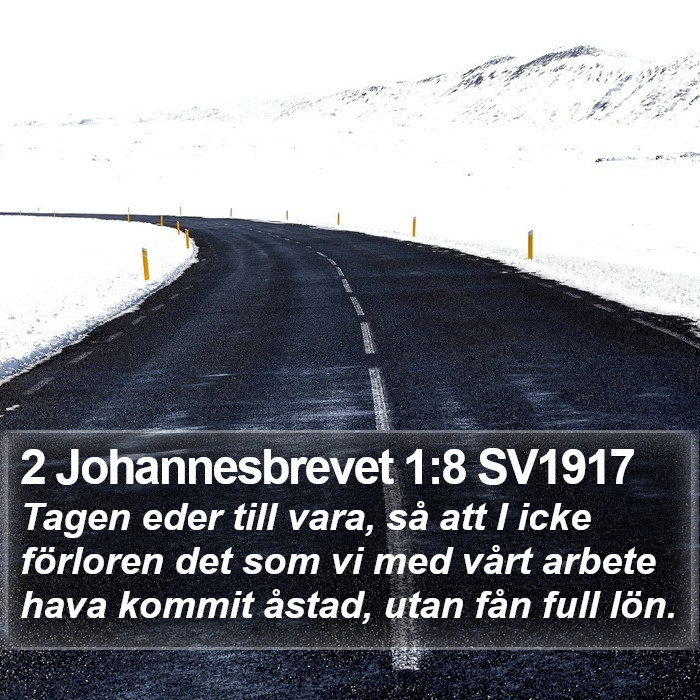 2 Johannesbrevet 1:8 SV1917 Bible Study