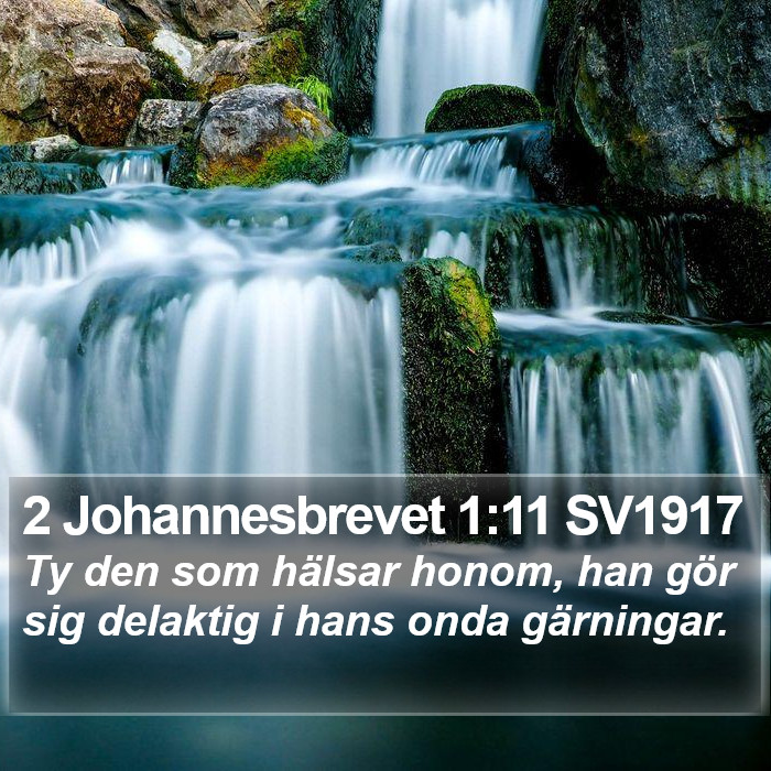 2 Johannesbrevet 1:11 SV1917 Bible Study