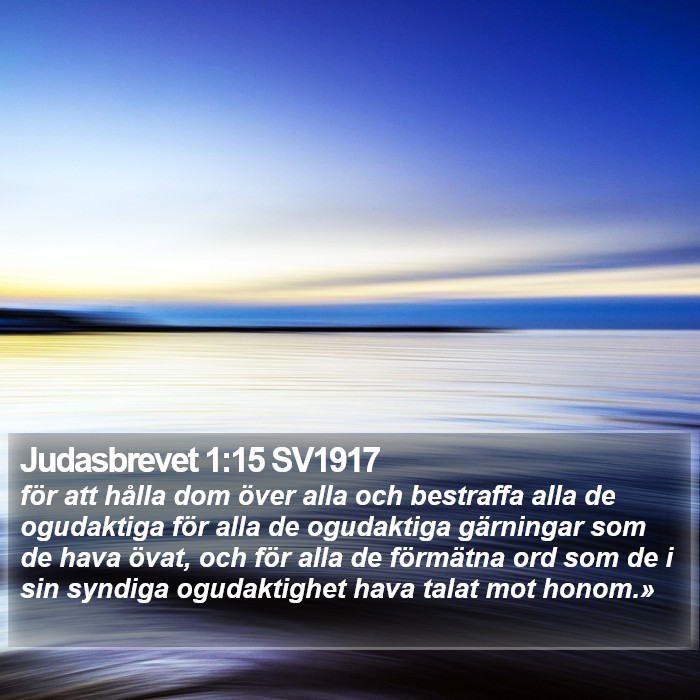 Judasbrevet 1:15 SV1917 Bible Study