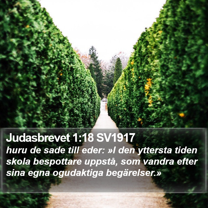 Judasbrevet 1:18 SV1917 Bible Study