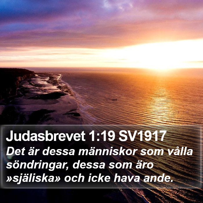 Judasbrevet 1:19 SV1917 Bible Study