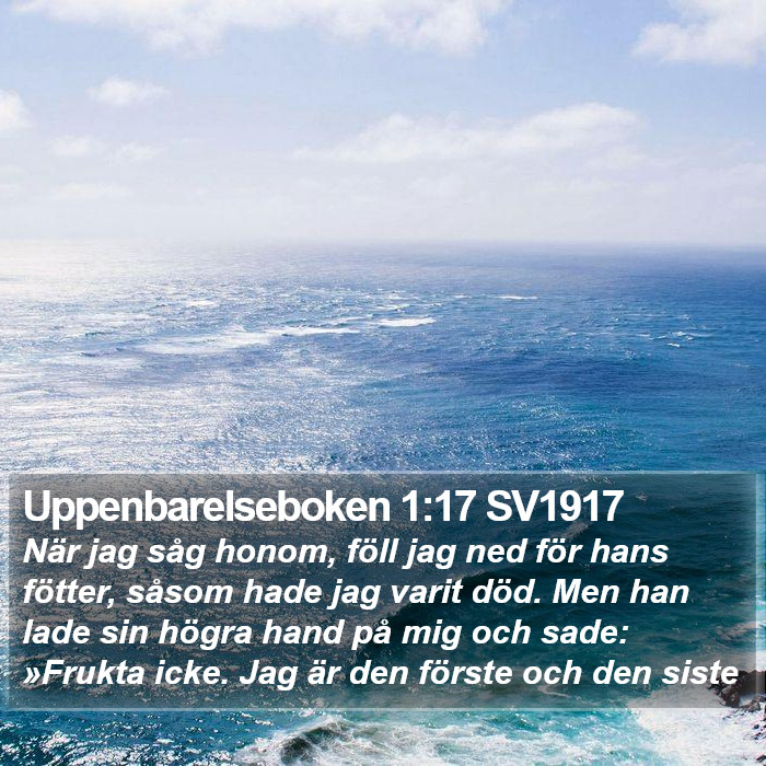 Uppenbarelseboken 1:17 SV1917 Bible Study