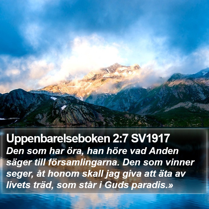 Uppenbarelseboken 2:7 SV1917 Bible Study