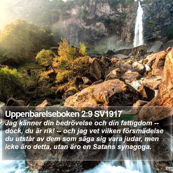 Uppenbarelseboken 2:9 SV1917 Bible Study