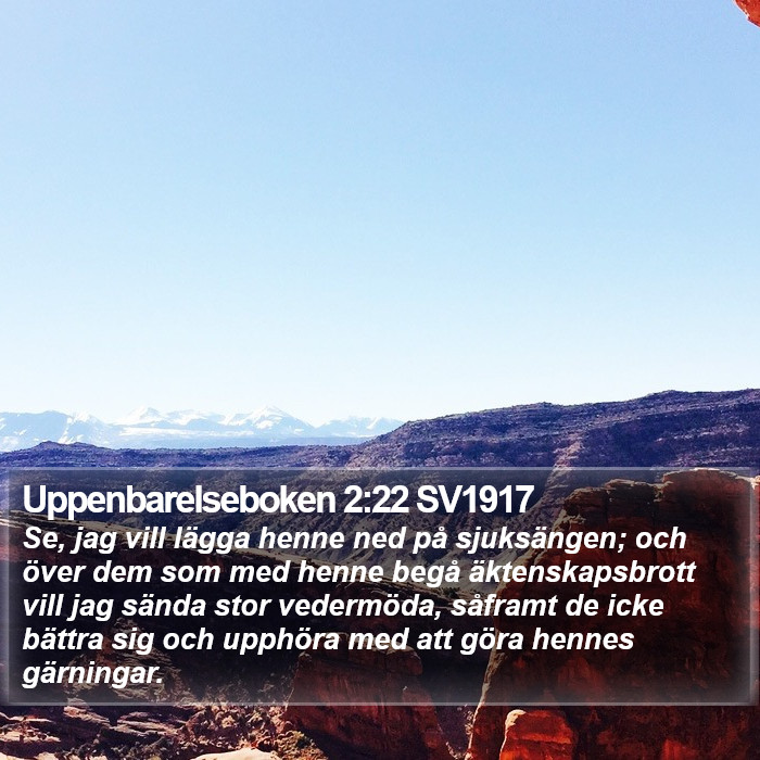 Uppenbarelseboken 2:22 SV1917 Bible Study