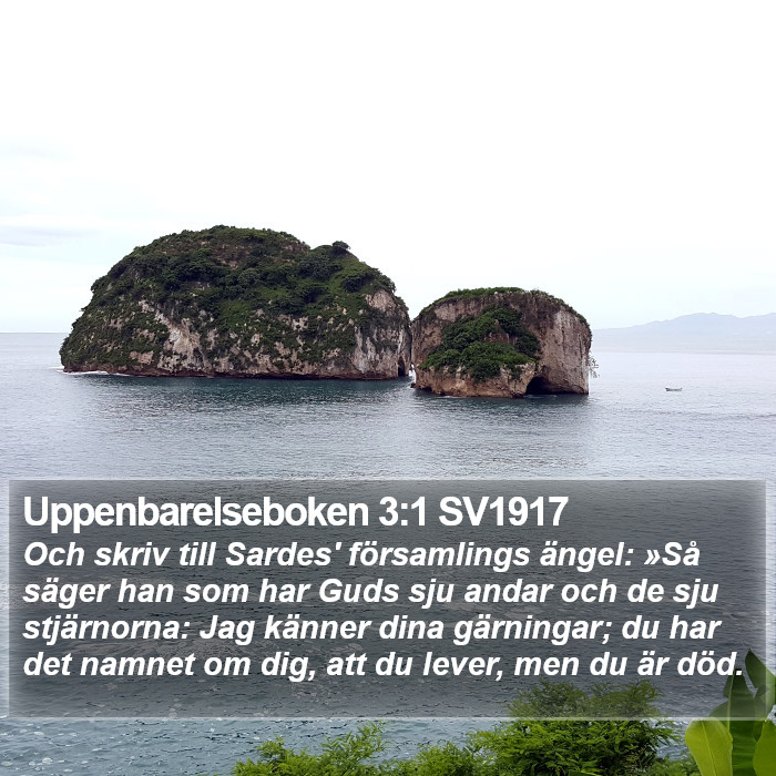 Uppenbarelseboken 3:1 SV1917 Bible Study