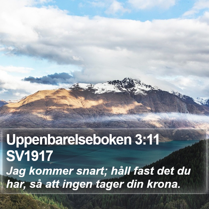 Uppenbarelseboken 3:11 SV1917 Bible Study