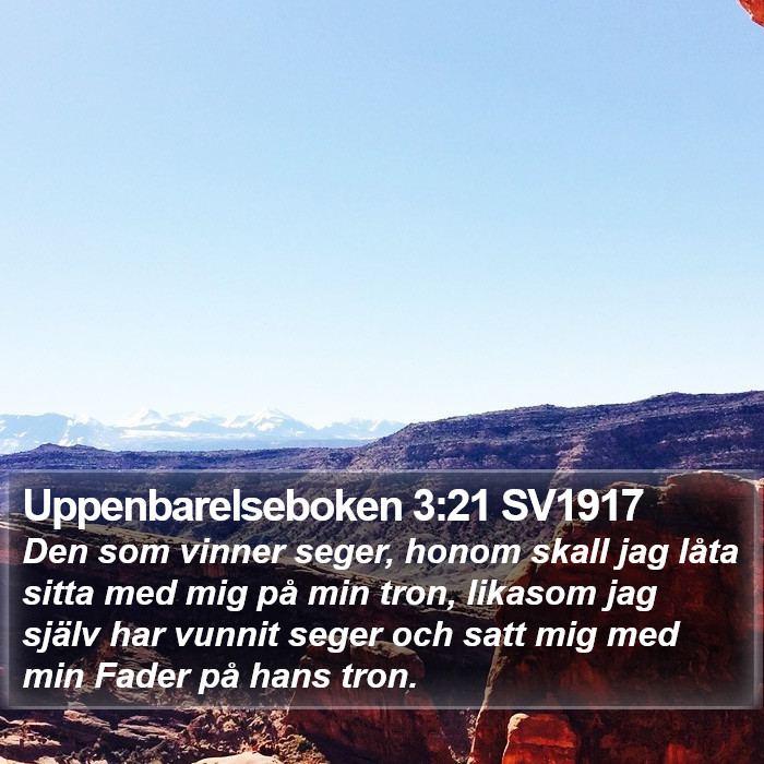 Uppenbarelseboken 3:21 SV1917 Bible Study