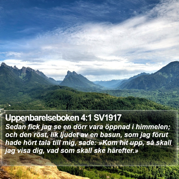 Uppenbarelseboken 4:1 SV1917 Bible Study