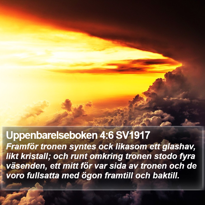 Uppenbarelseboken 4:6 SV1917 Bible Study