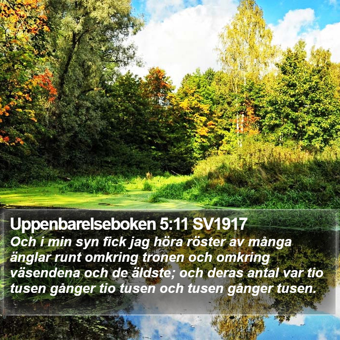 Uppenbarelseboken 5:11 SV1917 Bible Study