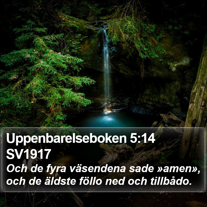 Uppenbarelseboken 5:14 SV1917 Bible Study