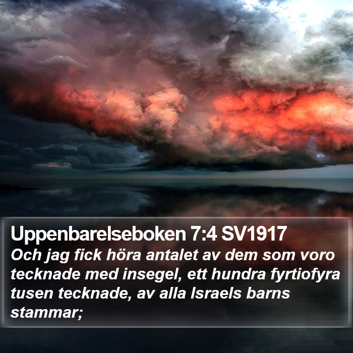 Uppenbarelseboken 7:4 SV1917 Bible Study