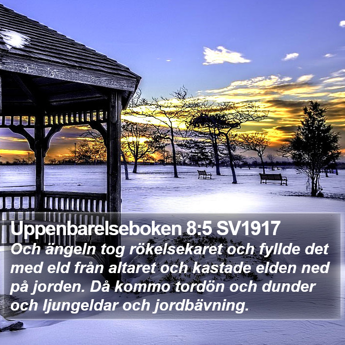 Uppenbarelseboken 8:5 SV1917 Bible Study
