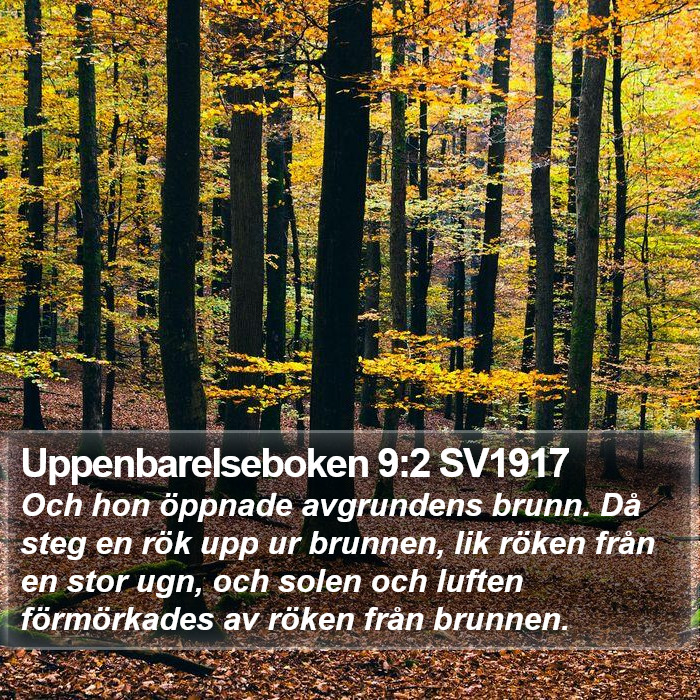 Uppenbarelseboken 9:2 SV1917 Bible Study