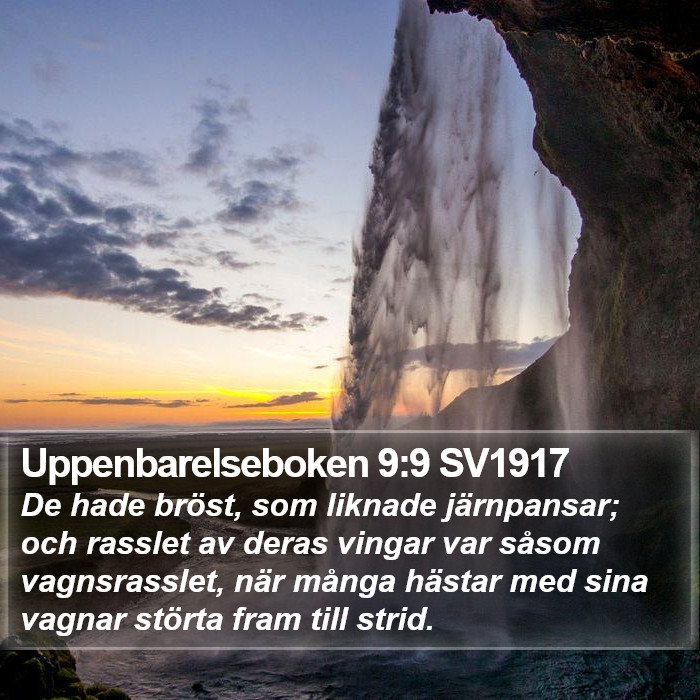 Uppenbarelseboken 9:9 SV1917 Bible Study