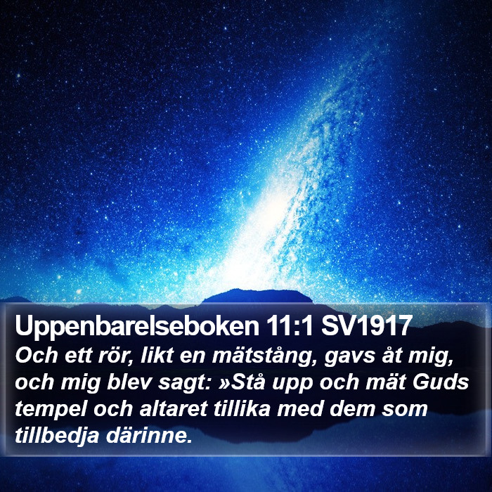 Uppenbarelseboken 11:1 SV1917 Bible Study