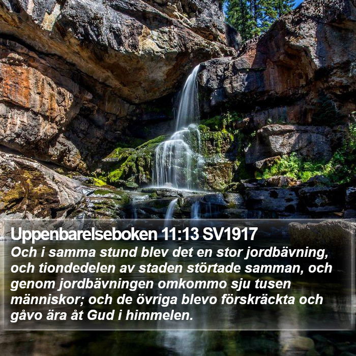 Uppenbarelseboken 11:13 SV1917 Bible Study