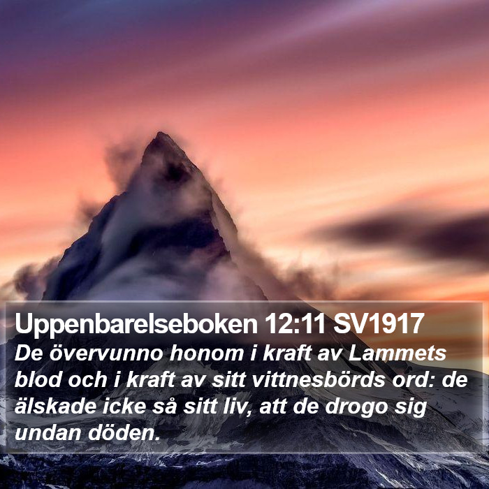 Uppenbarelseboken 12:11 SV1917 Bible Study