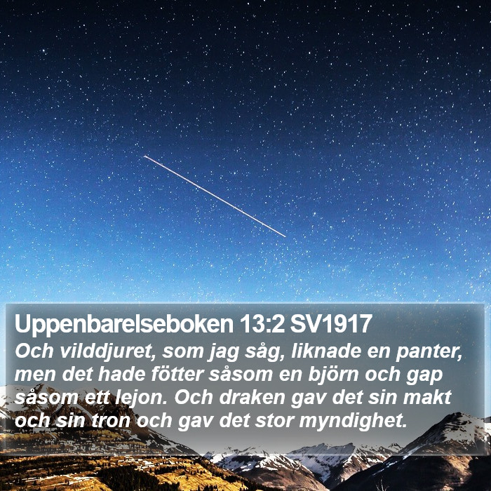 Uppenbarelseboken 13:2 SV1917 Bible Study