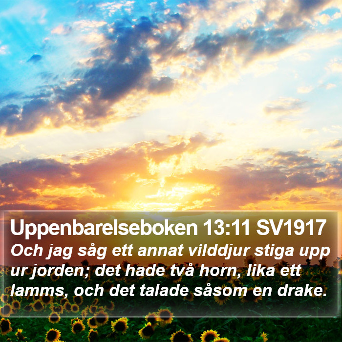 Uppenbarelseboken 13:11 SV1917 Bible Study