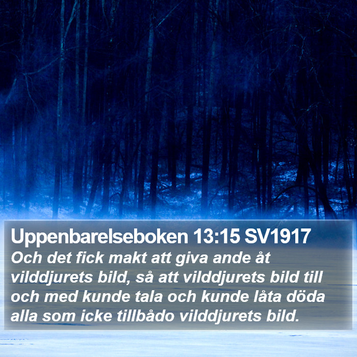 Uppenbarelseboken 13:15 SV1917 Bible Study