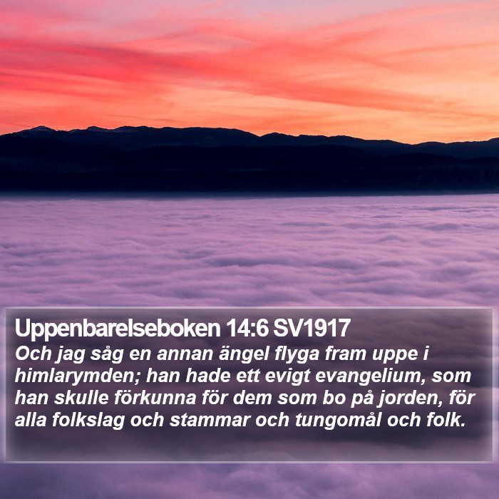 Uppenbarelseboken 14:6 SV1917 Bible Study