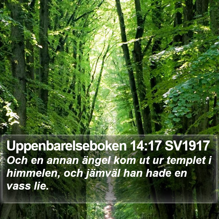 Uppenbarelseboken 14:17 SV1917 Bible Study