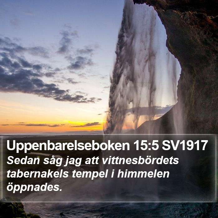 Uppenbarelseboken 15:5 SV1917 Bible Study