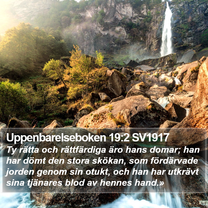 Uppenbarelseboken 19:2 SV1917 Bible Study