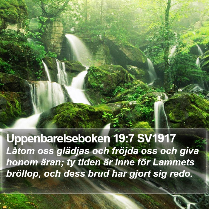 Uppenbarelseboken 19:7 SV1917 Bible Study