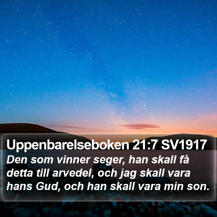 Uppenbarelseboken 21:7 SV1917 Bible Study