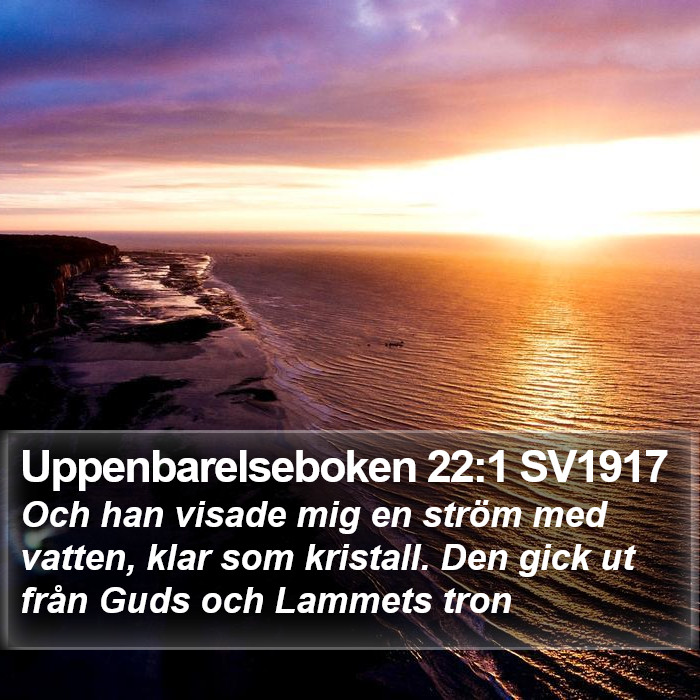 Uppenbarelseboken 22:1 SV1917 Bible Study