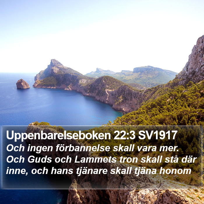 Uppenbarelseboken 22:3 SV1917 Bible Study